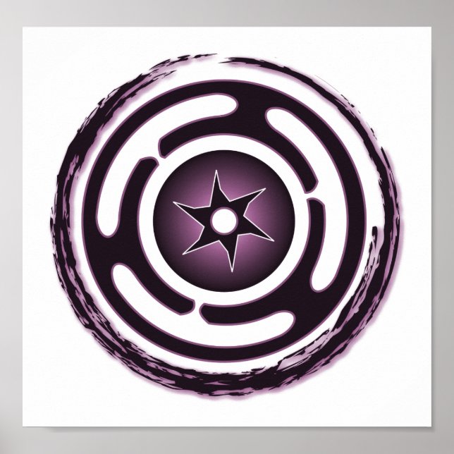 Poster Roue d'Hecate (violet) Imprimer (Devant)