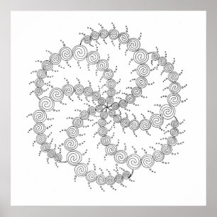 Poster Roue en spirale III