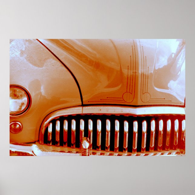 Poster Roue orange (Devant)