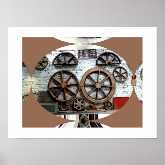 Poster Roues de l'industrie (Devant)