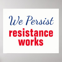 Rouge Blanc Bleu Nous Persistons Résistance Travai