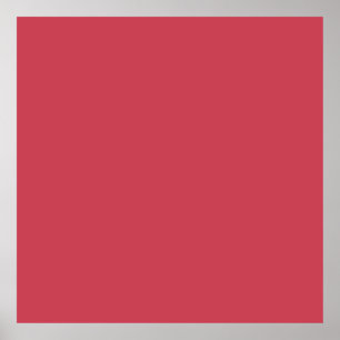 Poster Rouge brique (couleur solide)