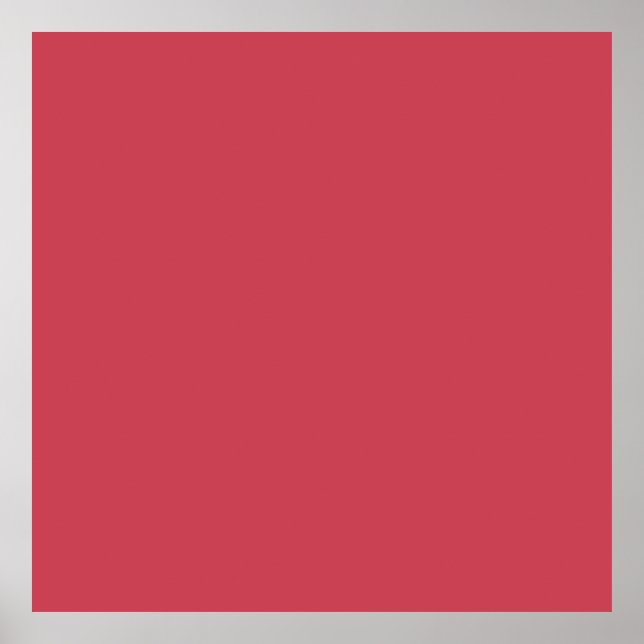 Poster Rouge brique (couleur solide) (Devant)