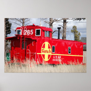 Poster rouge Caboose
