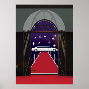 Poster Rouge Carpet Celebration Limo