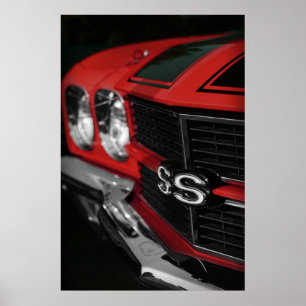 Poster Rouge Chevelle SS396 1970