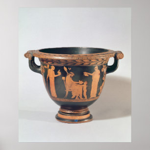 Poster Rouge-chiffre krater de cloche, c.450-440 de
