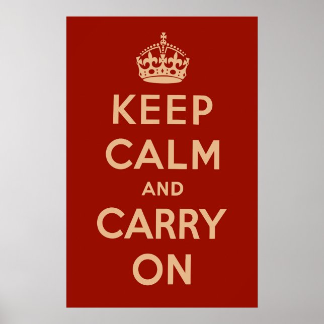 Poster Rouge classique (Devant)