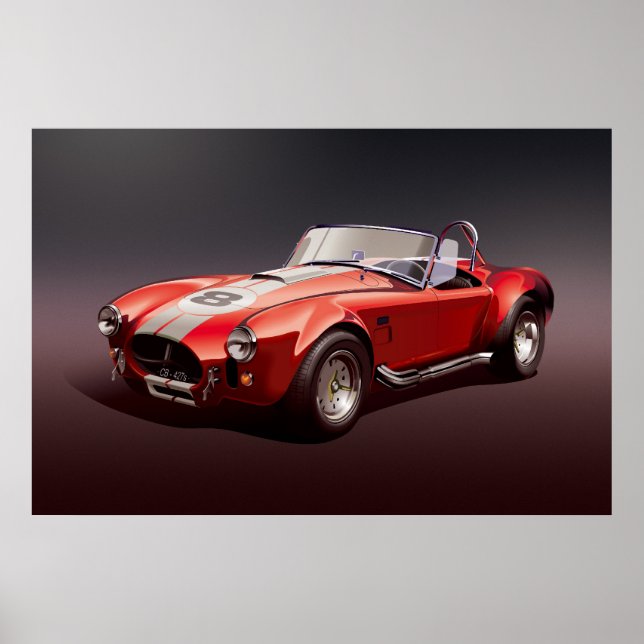 Poster rouge Cobra-427s (Devant)