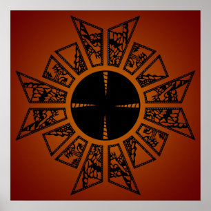 Poster Rouge d'étoile de Lament