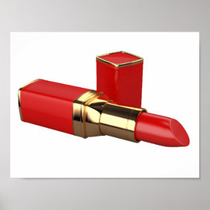 Poster rouge en bâton