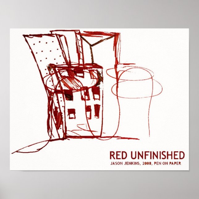 POSTER ROUGE INACHEVÉ (Devant)