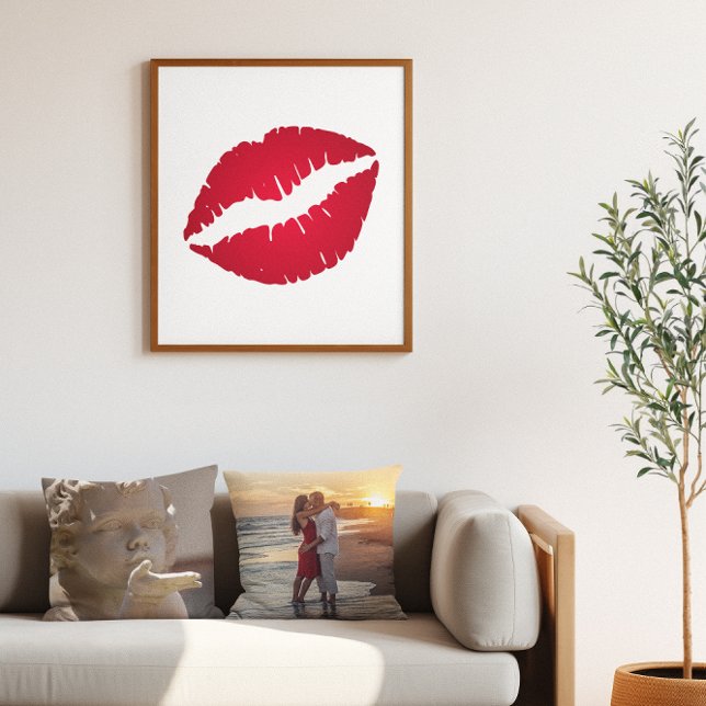 Poster Rouge riche Ombre Lipstick (Rich Red Ombre Lipstick Poster)