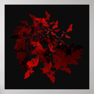 Poster rouge Vampire Bats