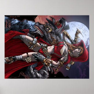 Poster Rouge vapeur