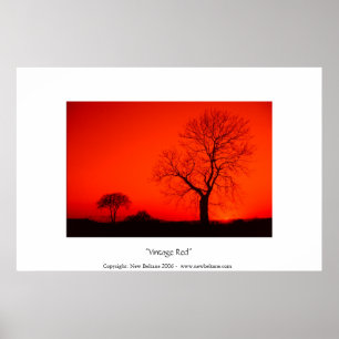 Poster Rouge vintage