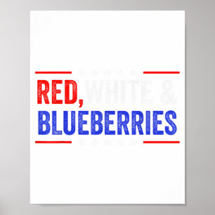 Poster Rouges, Blancs Et Myrtilles Patriote Dom 2025