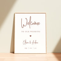 Rouille | Accueil de Mariage de script manuscrit m
