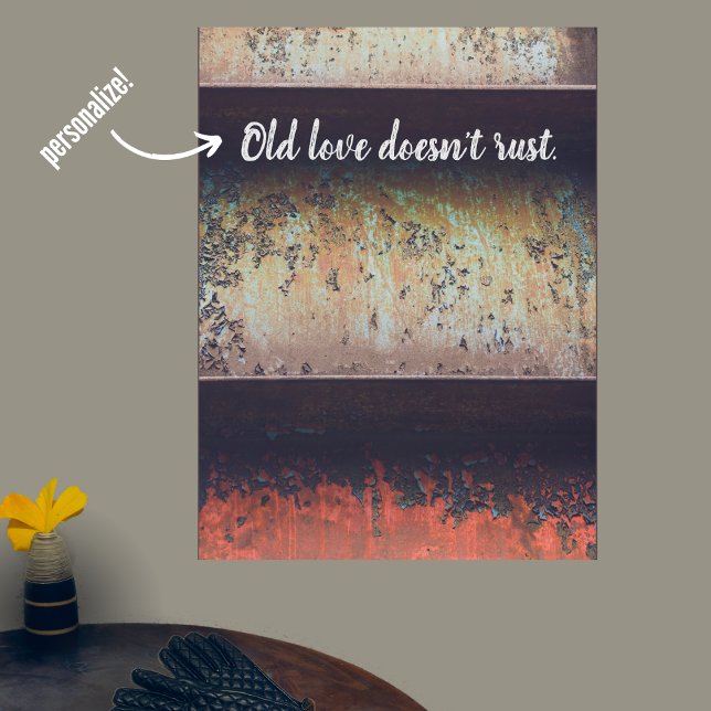 Poster rouille brun rouge Abstrait (Créateur téléchargé)