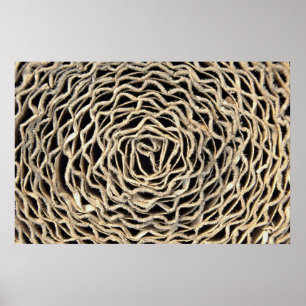 Poster Rouleau de papier ondulé