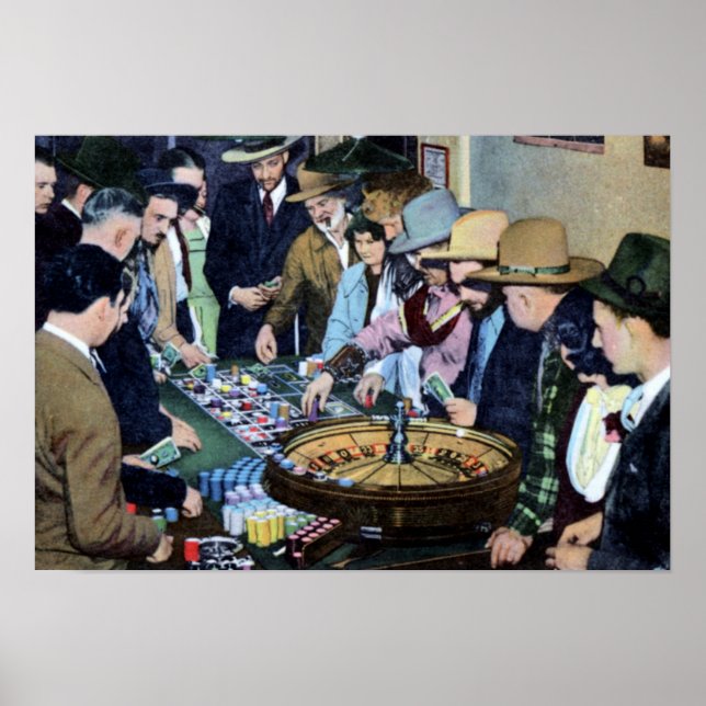 Poster Roulette Reno Nevada (Devant)