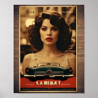 Poster Roulettes classiques : Élégance du cinéma Vintage