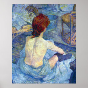 Poster Rousse la toilette par Toulouse-Lautrec