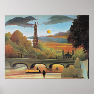 Poster Rousseau - Seine et Tour Eiffel