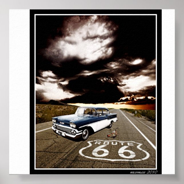 Poster route 66 (Devant)