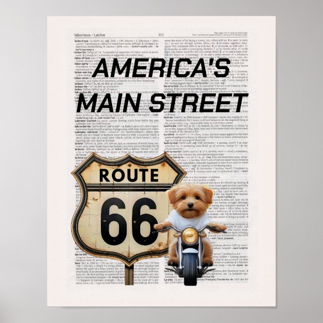 Poster Route 66 (Devant)