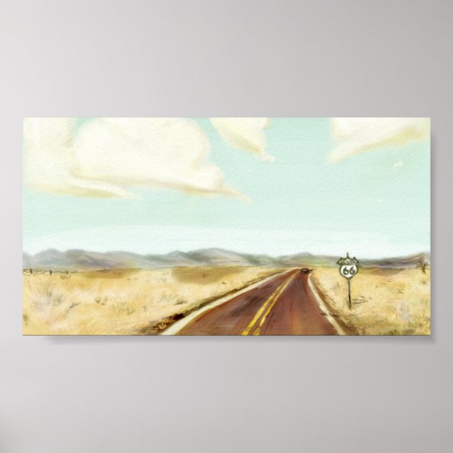 Poster Route 66 (Devant)