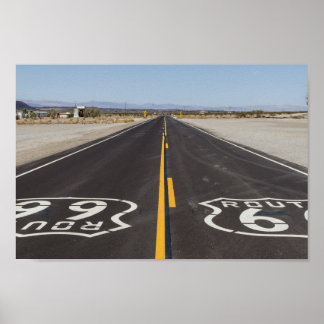 Poster Route 66, Amboy (Californie, USA)