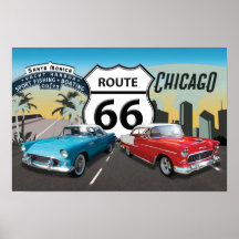 Route 66, Chicago à Père Noël Monica