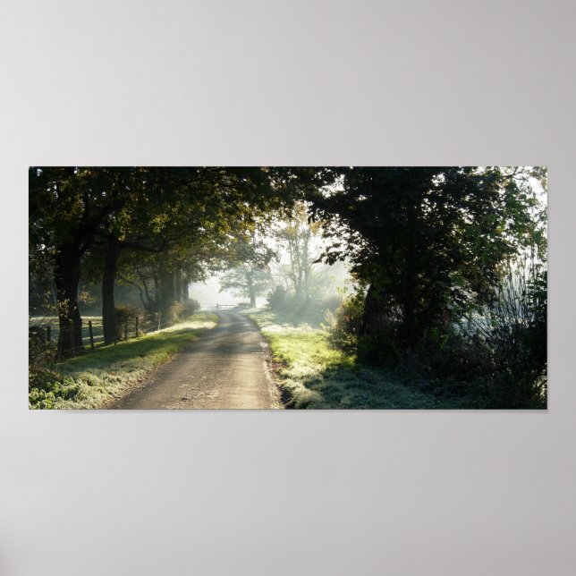 Poster Route de campagne à Cheshire (Devant)