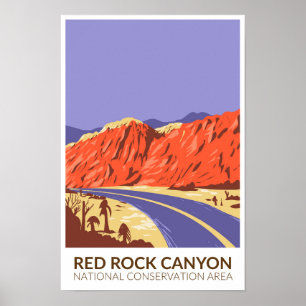 Poster Route de la zone de conservation nationale de Red