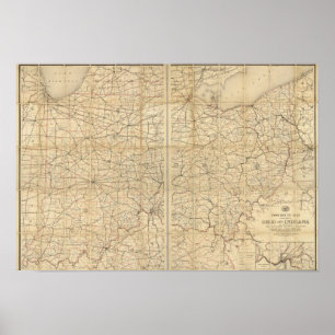 Poster Route postale de l'Ohio