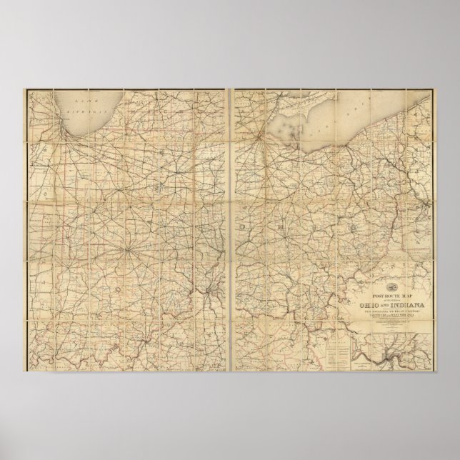 Poster Route postale de l'Ohio (Devant)