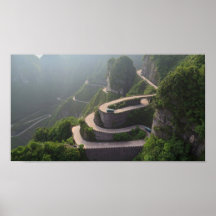 Route Tongtian Zhangjiajie Chine