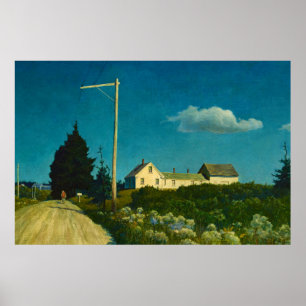 Poster Route vers la maison Jones par Newell Convers Wyet