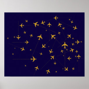 Poster routes des voies aériennes