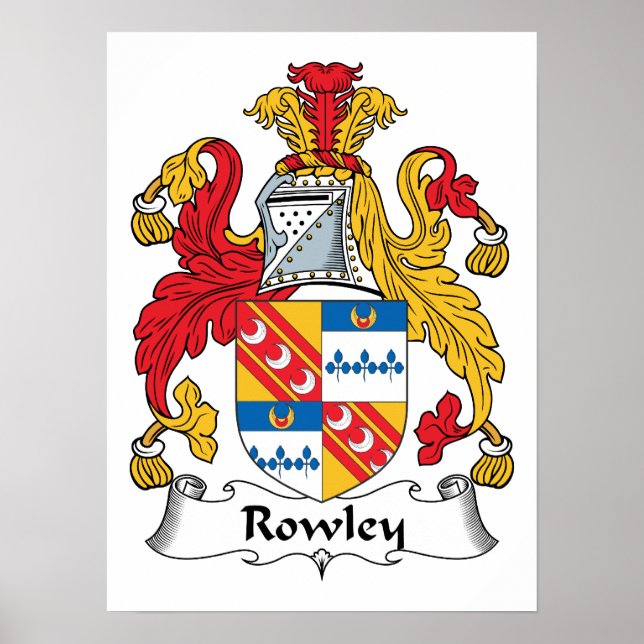 Poster Rowley Family Crest (Devant)