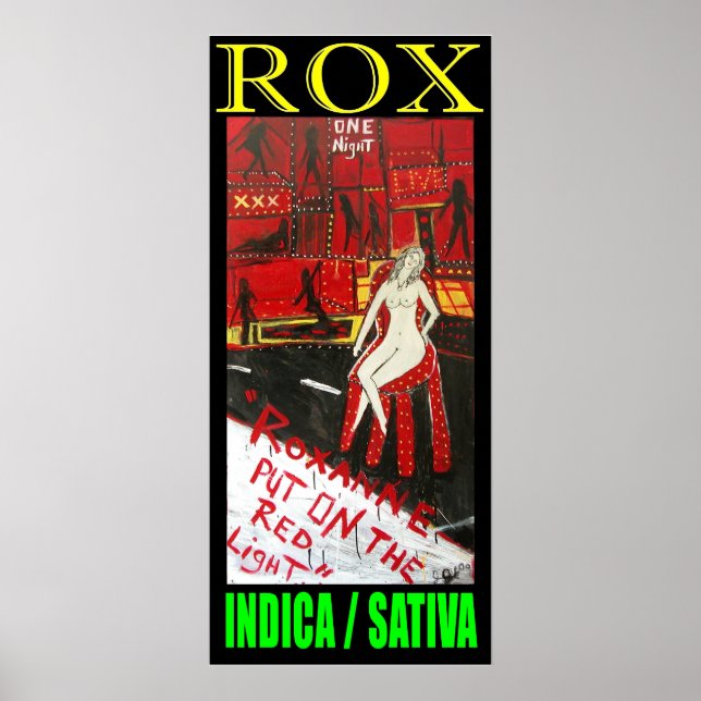 POSTER ROX INDICA SATIVA (Devant)