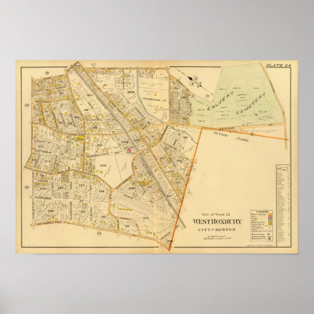 Poster Roxbury Ouest, Massachusetts 2 (Devant)