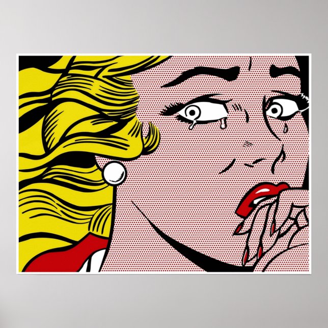 Poster Roy LIchtenstein - Fille de Pleurage (Devant)