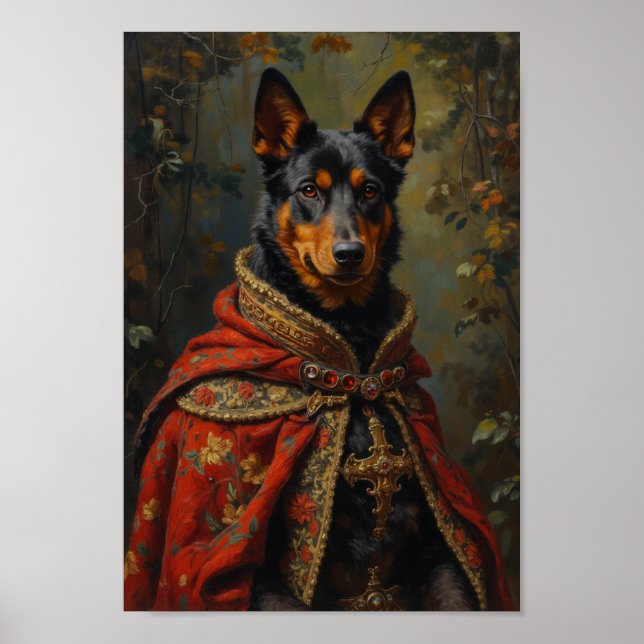 Poster Royal Australian Kelpie Portrait (Devant)