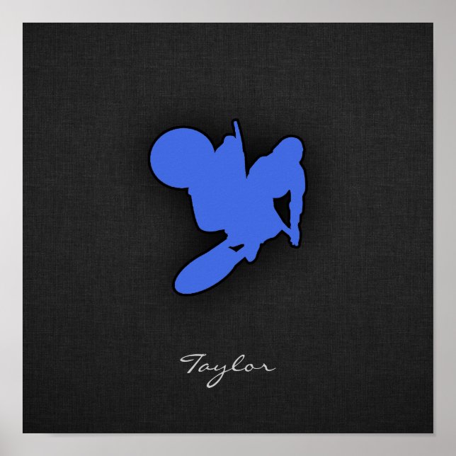 Poster Royal Blue Motocross (Devant)