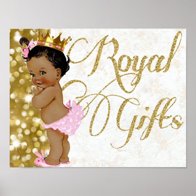 Poster Royal Gifts|African Princess Parties scintillant r (Devant)