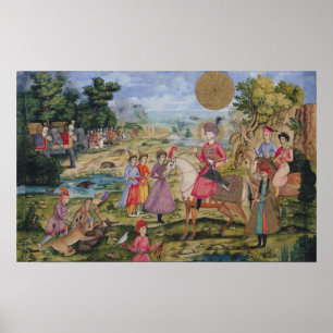 Poster Royal Hunt, d'Ispahan, Iran