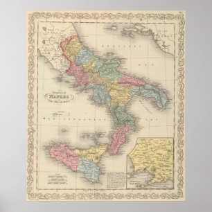 Poster Royaume de Naples ou des deux Sicilies