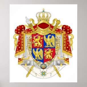Poster Royaume des Pays-Bas Armoiries (1808)